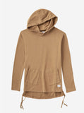 Diagonal Pocket Hoodie in Washed Khaki