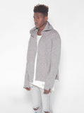 Heather Gray Multi-Zip Hoodie