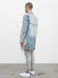 Denim Strap Jacket in Light Sand Wash