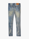 earth wash destroyed distressed denim jeans by profound aesthetic