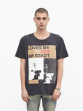 Loves Me Loves Me Not Tee in Black