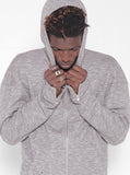 Heather Gray Multi-Zip Hoodie