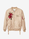 Hibiscus Bomber Jacket in Champagne