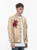 Hibiscus Bomber Jacket in Champagne