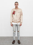 Hibiscus Bomber Jacket in Champagne