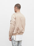 Hibiscus Bomber Jacket in Champagne