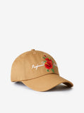 Script Logo Hibiscus Cap in Khaki