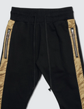 Dusted Gold Stripe Sweatpant