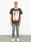 Faded Beauty Tee in Dark Brown