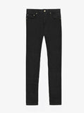 Jet black skinny fit denim jeans by profound aesthetic