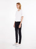 Jet black skinny fit denim jeans by profound aesthetic