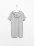 Oversized Kurta Hoodie in Heather Gray