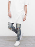 Oversized Kurta Hoodie in White