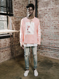 Lost Love Long Sleeve Tee in Light Pink