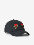 Mirrored Rose Cap in Black