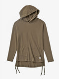 Diagonal Pocket Hoodie in Dark Washed Olive