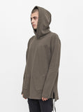 Diagonal Pocket Hoodie in Dark Washed Olive