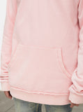 Oversized Pastel French Terry Hoodie in Light Pink