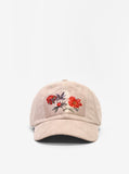 Wilted Peony Polysuede Cap in Deep Cream