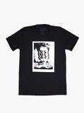 Flat front image of Convince Me Tee in Faded Black 