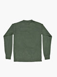 Flat back view of The Amorist Long-Sleeve Tee in Faded Olive