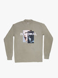 Flat front image of Internal Scream Long-Sleeve Tee in Faded Khaki