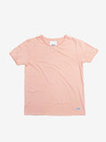 Basic Straight-Bottom Short Sleeve Tee in Pale Salmon - Profound Aesthetic - 5