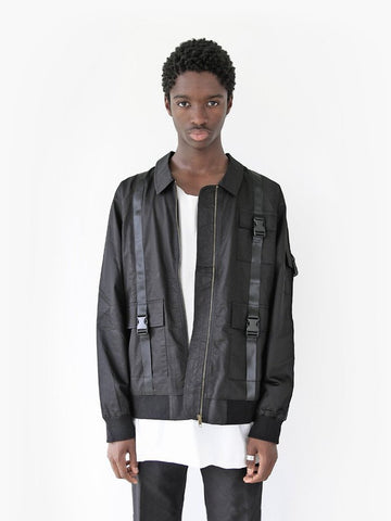 Lone Sentry Strap Jacket in Black