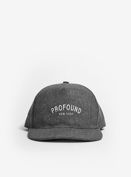 Profound Classic New York History Snapback in Wool Charcoal