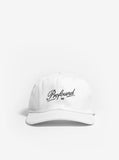 Profound NY Script Six Panel Hat in White