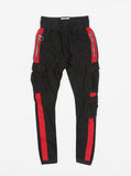 Red Stripe Cargo Sweatpant