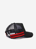 Italics Trucker Cap in Black