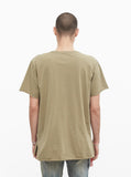 Painted Roses Tee in Light Olive