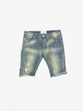 Vintage Washed Destroyed Denim Short