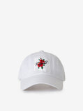 Silk Patch Flower Cap in White