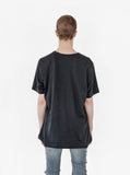 Back view of Remember Me Tee in Black on model