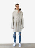 Silver Scale Longline Hooded Jacket in Silver - Profound Aesthetic - 10