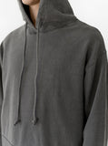 Pigment Dyed Washed Hoodie in Faded Black - Profound Aesthetic - 5