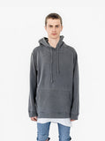 Pigment Dyed Washed Hoodie in Faded Black - Profound Aesthetic - 1