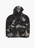 black stone wash french terry pullover hooded sweatshirt marble tie dye hoodie by profound aesthetic