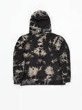 black stone wash french terry pullover hooded sweatshirt marble tie dye hoodie by profound aesthetic