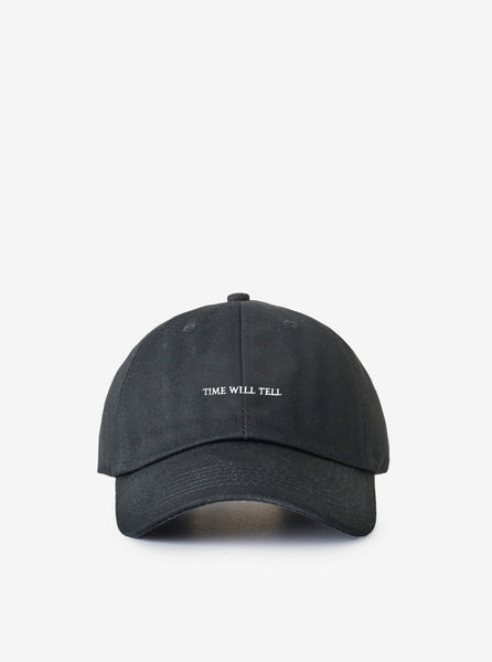 Time Will Tell Cap in Black