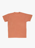 Flat front image of Pigment Dyed Basic Tee in Washed Rust