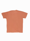 Flat back image of Pigment Dyed Basic Tee in Washed Rust