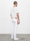 White wash destroyed distressed denim jeans by profound aesthetic