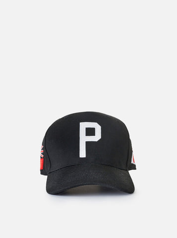 Worldwide Four-Flag Snapback in Black