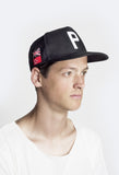 Worldwide Four-Flag Snapback in Black - Profound Aesthetic - 4