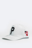 Worldwide Four-Flag Snapback in White - Profound Aesthetic - 2